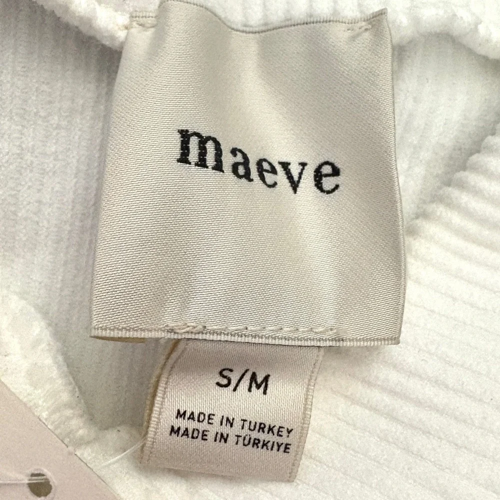 ANTHROPOLOGIE Maeve Ribbed Polo Tank Top NWT Size S/M - Picture 7 of 8